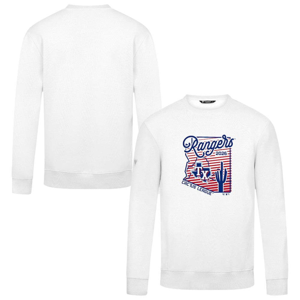 Texas Rangers Levelwear Zane Sunrise Sweatshirt White