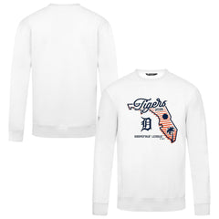 Detroit Tigers Levelwear Zane Sunrise Sweatshirt White