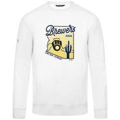 Milwaukee Brewers Levelwear Zane Sunrise Sweatshirt White