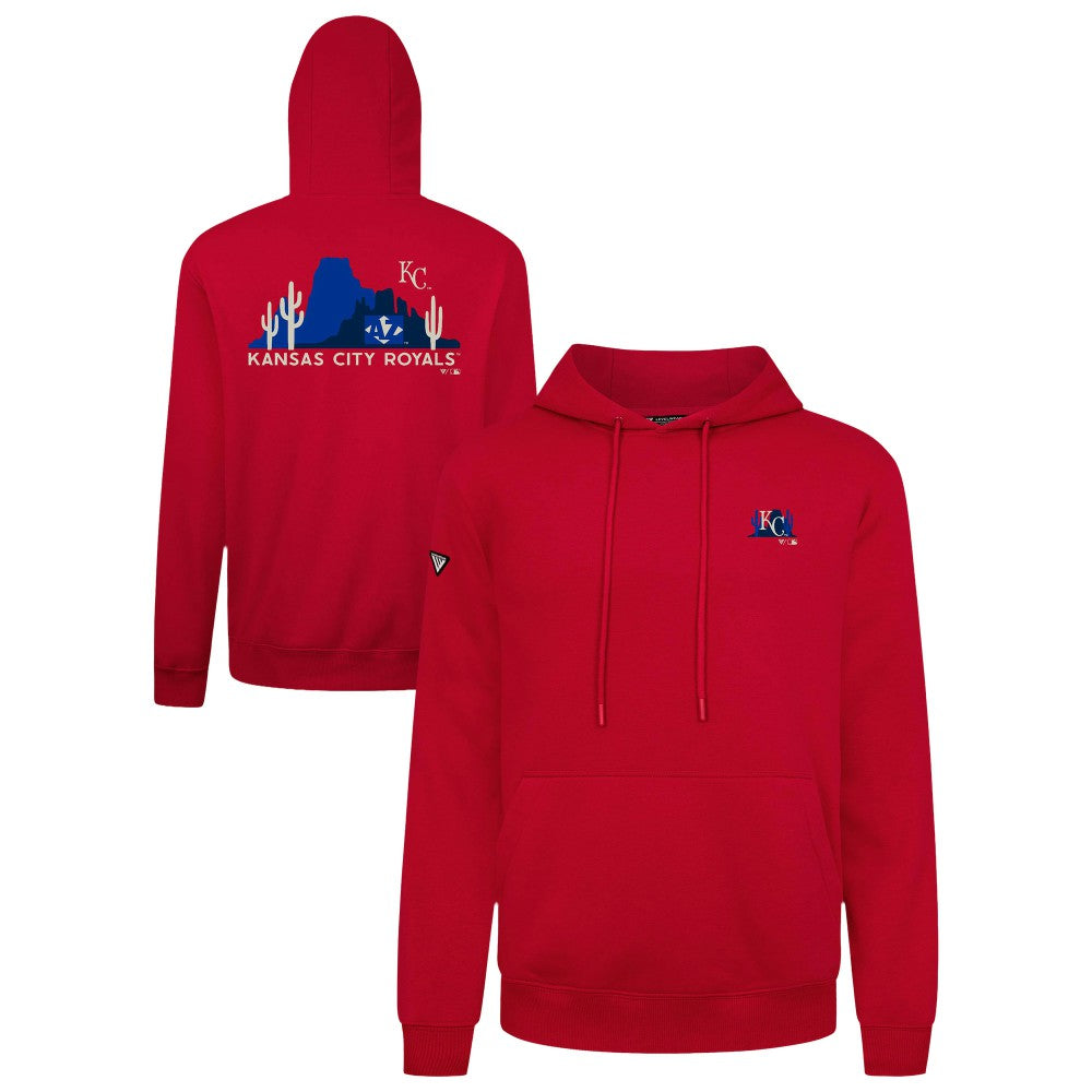Kansas City Royals Levelwear Panoramic Podium Hoodie Red