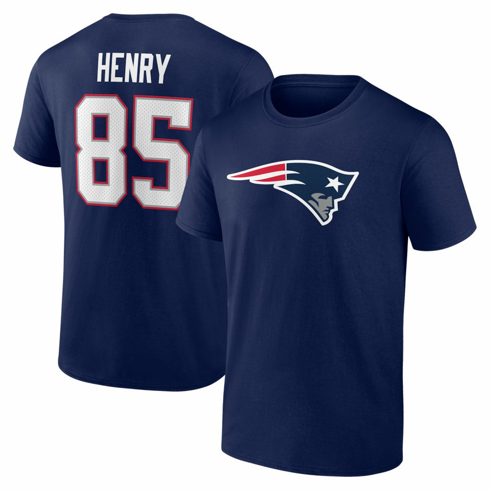 Hunter Henry New England Patriots Icon Name & Number T-Shirt - Navy discount