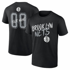 Brooklyn Nets Big & Tall Hustle Personalized Name & Number T-Shirt - Black cheap
