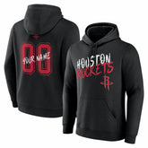 Houston Rockets Big & Tall Hustle Personalized Name & Number Hoodie sale - Black discount