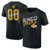 Los Angeles Lakers Big & Tall Hustle Personalized Name & Number T-Shirt - Black shop