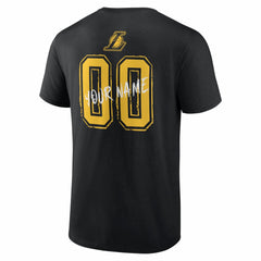 Los Angeles Lakers Big & Tall Hustle Personalized Name & Number T-Shirt - Black shop