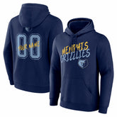Memphis Grizzlies Big & Tall Hustle Personalized Name & Number Hoodie - Navy shop
