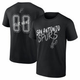 San Antonio Spurs Big & Tall Hustle Personalized Name & Number T-Shirt - Black on sale