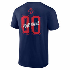 Washington Wizards Big & Tall Hustle Personalized Name & Number T-Shirt - Navy discount