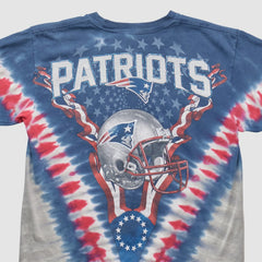 New England Patriots Majestic 2000s T-shirt - Blue Vintage for sale