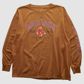 Boston Red Sox Majestic 2000s Long Sleeve T-shirt Brown Vintage