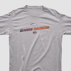 Denver Broncos 2000s Long Sleeve T-shirt - Heather Gray Vintage discount