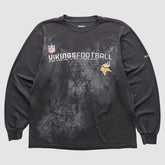 Minnesota Vikings Reebok 2000s Long Sleeve T-shirt - Black Vintage outlet