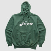New York Jets NFL 2010s Hooded Pullover Sweatshirt - Green Vintage on sale