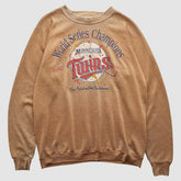 Minnesota Twins 1991 Pullover Sweatshirt Tan Vintage