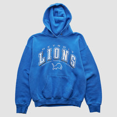 Detroit Lions 2000s Hooded Pullover Sweatshirt - Blue Vintage cheap