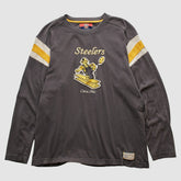 Pittsburgh Steelers Reebok 2000s Long Sleeve T-shirt - Charcoal Vintage cheap