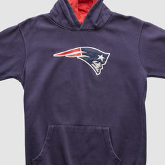 New England Patriots NFL 2000s Hooded Pullover Sweatshirt - Navy Vintage on sale