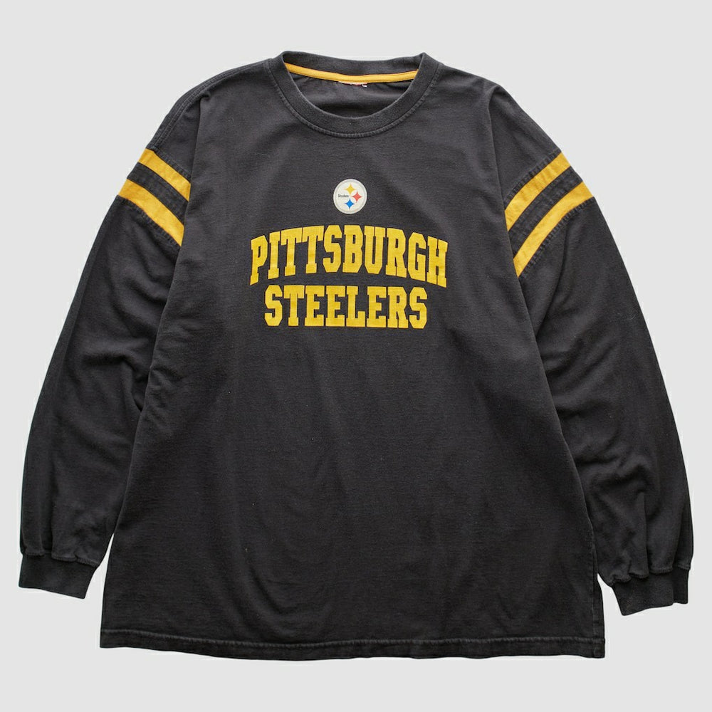 Pittsburgh Steelers 2000s Long Sleeve T-shirt - Black Vintage sale