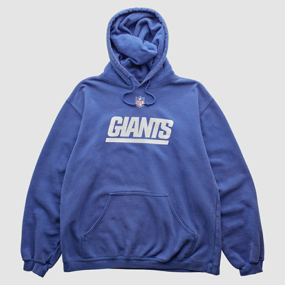 New York Giants Reebok 2000s Hooded Pullover Sweatshirt - Blue Vintage discount