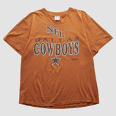 Dallas Cowboys Trench 90s T-shirt - Orange Vintage on sale