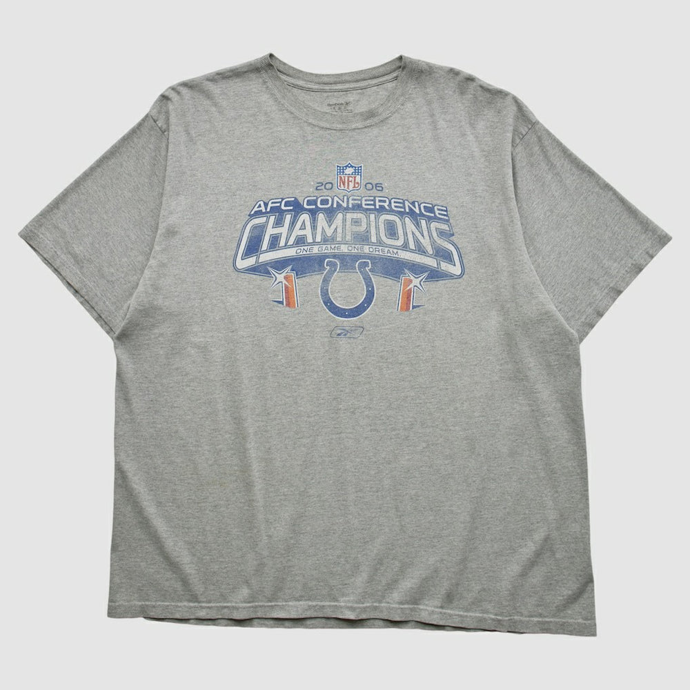 Indianapolis Colts Reebok 2006 T-shirt - Heather Gray Vintage on sale