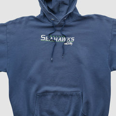 Seattle Seahawks NFL 2000s Hooded Pullover Sweatshirt - Navy Vintage sale