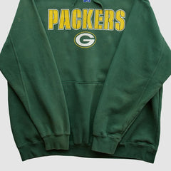 Green Bay Packers NFL 2010s Hooded Pullover Sweatshirt - Green Vintage sale