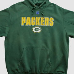 Green Bay Packers NFL 2010s Hooded Pullover Sweatshirt - Green Vintage sale
