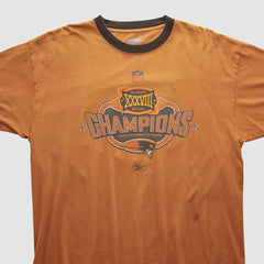 New England Patriots Reebok 2004 T-shirt - Orange Vintage on sale