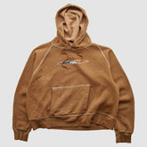 Denver Broncos NFL 2000s Hooded Pullover Sweatshirt - Tan Vintage discount