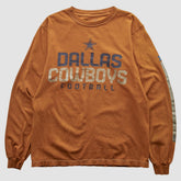 Dallas Cowboys Team Edition Apparel 2000s Long Sleeve T-shirt - Orange Vintage discount