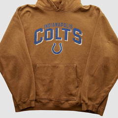 Indianapolis Colts Reebok 2000s Hooded Pullover Sweatshirt - Tan Vintage discount