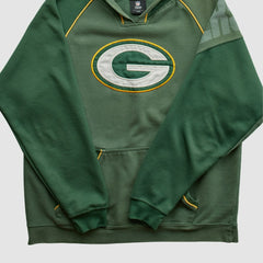 Green Bay Packers NFL 2010s Hooded Pullover Sweatshirt - Green Vintage on sale