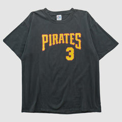 Pittsburgh Pirates Majestic T-shirt Black Vintage
