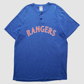 Texas Rangers Majestic 2000s T-shirt Blue Vintage