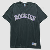 Colorado Rockies Russell T-shirt Black Vintage