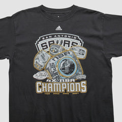 San Antonio Spurs 2007 T-shirt - Black Vintage on sale