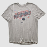 New England Patriots Reebok 2011 T-shirt - Heather Gray Vintage sale