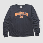 Cincinnati Bengals NFL 2010s Long Sleeve T-shirt - Charcoal Vintage sale