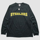 Pittsburgh Steelers NFL 2000s Long Sleeve T-shirt - Black Vintage on sale