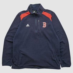Boston Red Sox Adidas 2010s 1/4 Zip Sweatshirt Navy Vintage