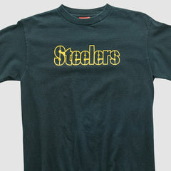 Pittsburgh Steelers NFL 2000s Long Sleeve T-shirt - Black Vintage on sale