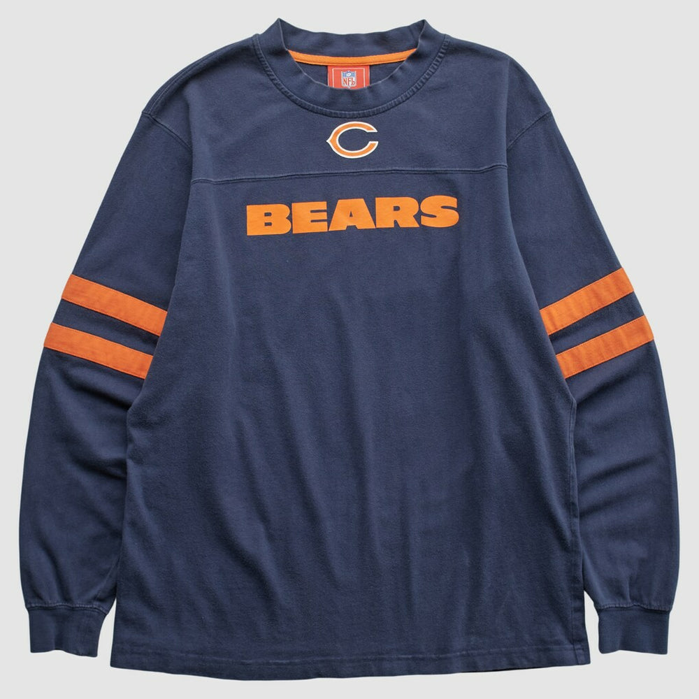 Chicago Bears NFL 2000s Long Sleeve T-shirt - Navy Vintage discount
