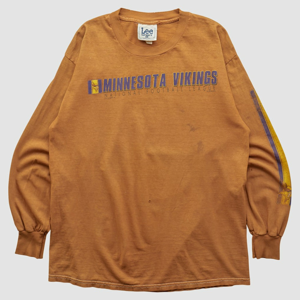 Minnesota Vikings Lee Apparel 2000s Long Sleeve T-shirt - Brown Vintage cheap