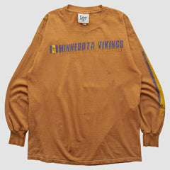 Minnesota Vikings Lee Apparel 2000s Long Sleeve T-shirt - Brown Vintage cheap