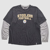 Pittsburgh Steelers Reebok 2010s Long Sleeve T-shirt - Black Vintage online