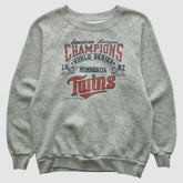 Minnesota Twins 1987 Pullover Sweatshirt Heather Gray Vintage