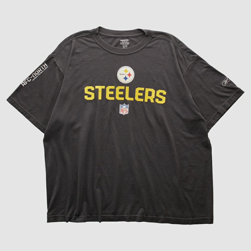 Pittsburgh Steelers Reebok 2000s T-shirt - Black Vintage on sale