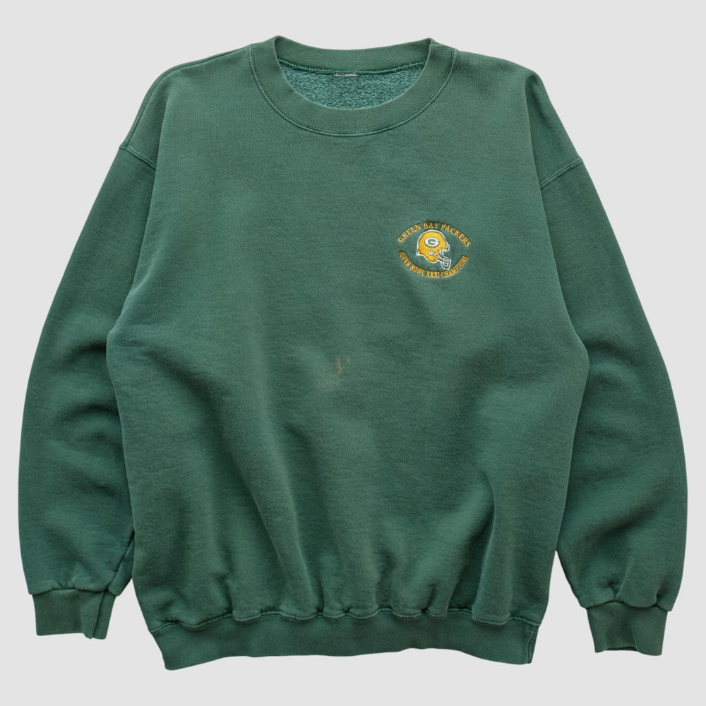 Green Bay Packers 1997 Sweatshirt - Green Vintage cheap