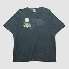 Pittsburgh Steelers NFL 2010s T-shirt - Charcoal Vintage on sale